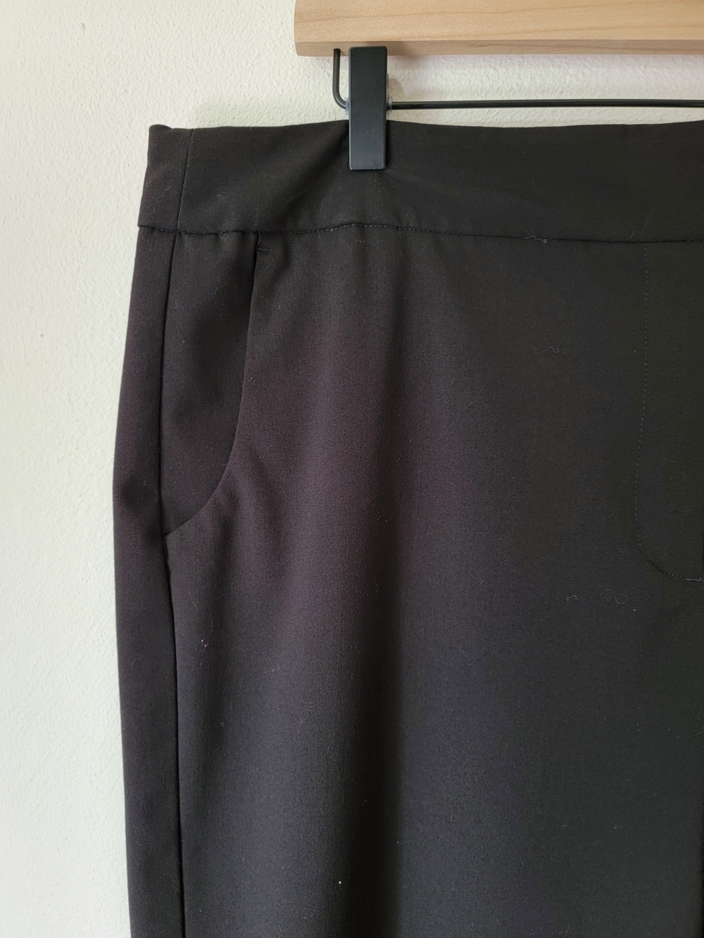 George Black Cropped Wide-Leg Capris Work Wear Size 16 - Picture 3 of 12